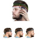 Fita de silicone curvada para corte de cabelo Fade Low Taper Fade ferramenta DIY para linhas precisas e corte de cabelo 2