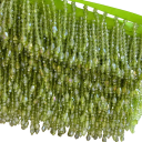 Fita decorativa com franjas de pérolas 6 cm x 45 cm Fita decorativa em poliéster para adornar roupas, cortinas, almofadas e têxteis 4