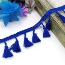 Fita decorativa de algodão com franjas 4,5 cm comprimento 182 cm Borda têxtil decorativa com franjas para costura de decoração de têxteis para o lar e criação 7