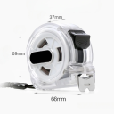 Fita métrica retrátil de aço inoxidável 5 m x 25 mm 2