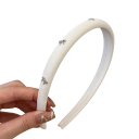 Fita para o cabelo com pequenos laços Tamanho universal Fita decorativa romântica Acessório delicado para festas e fotografias 5