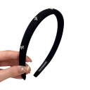 Fita para o cabelo com pequenos laços Tamanho universal Fita decorativa romântica Acessório delicado para festas e fotografias 4