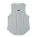 Fitness Herren Tanktop Polyester Sportmaterial Rundhalsausschnitt Einfarbig Druck mit Hantel auf der Brust Für das Krafttraining 8