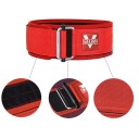 Fitness opasek vel. XL deska 100 cm pro obvod pasu 100–110 cm, polyesterový vzpěračský pás s ocelovou sponou na powerlifting a vzpírání 2