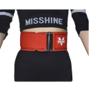 Fitness opasek vel. XL deska 100 cm pro obvod pasu 100–110 cm, polyesterový vzpěračský pás s ocelovou sponou na powerlifting a vzpírání 11