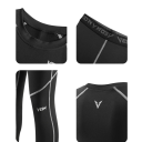 Fiú sportos szett Kompressziós hosszú ujjú póló és leggings O nyakkivágás Funkcionális edző szett 5