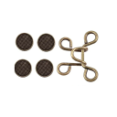 Fivela metálica ajustável para a cintura de 32 mm com alfinetes Ajuste de calças Sem costura Fivela prática para jeans Saias Calções Ajuste rápido de tamanho 7