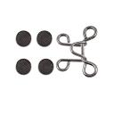 Fivela metálica ajustável para a cintura de 32 mm com alfinetes Ajuste de calças Sem costura Fivela prática para jeans Saias Calções Ajuste rápido de tamanho 4