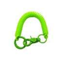 Fjädernyckelring 18 cm EVA Elastisk spiralnyckelring Karbin och ring Säkerhetsutdragbar nyckelhängare 2
