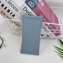 Flaches Brillenetui 17,6 x 8 cm Elegantes strukturiertes geformtes Etui Tragbares Etui für Sonnenbrillen und Korrekturbrillen 4
