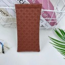 Flaches Brillenetui 17,6 x 8 cm Elegantes strukturiertes geformtes Etui Tragbares Etui für Sonnenbrillen und Korrekturbrillen 5