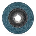 Flade lamel-slibeskiver 125 mm 10 stk Kornstørrelse 40 Hul 22 mm Blå Til vinkelsliber til slibning af metal, træ og plast 1