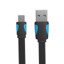 Fladt USB til Mini USB M/M opladningskabel 3