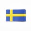 Flaga 3D naklejki Szwecji 5
