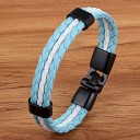 Flagfarvet læderarmbånd 1