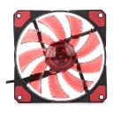 Fläkt för PC-chassi 120 mm 15 LED-belysning Tyst 1200 till 1300 varv/min 120 x 120 x 25 mm 12 V 4-pin och 3-pin kontakt För kylning av PC 10