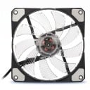Fläkt för PC-chassi 120 mm 15 LED-belysning Tyst 1200 till 1300 varv/min 120 x 120 x 25 mm 12 V 4-pin och 3-pin kontakt För kylning av PC 11