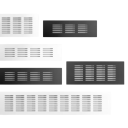 Fläktskydd av aluminiumlegering 80 mm x 250 mm, galler för optimal ventilation av slutna utrymmen, skydd mot damm och smuts 2