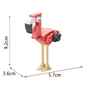 Flamingo 5,7 x 3,6 x 9,2 cm Mini set de construcție 29 piese Micro cărămizi Model 3D de animal creativ pentru copii de la 9 ani Dezvoltarea imaginației și abilităților 2