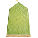 Flannel Prayer Mat 65 x 110 cm Soft Non-Slip Mat for Prayer Elegant Islamic Design Comfort at Home and in the Mosque 8