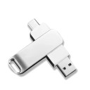 Flash disk 4TB USB 3.2 Dual Port C + USB A, voděodolný, vysokorychlostní, s očkem na klíče 3