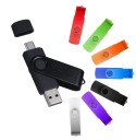 Flash drive 16 GB USB 2.0, dual port, conector tipo C e USB A, à prova de água, resistente a poeira, design compacto 2