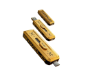 Flask disk 2 TB USB 3.2 Gen 2 Typ C dual port, zinková slitina, Mech Armor design, 72,3 mm x 23,5 mm x 13,1 mm 3