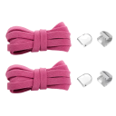 Flat Elastic Laces 8 mm 105 cm 1 Pair Quick Lacing Without Tying for Trainers Children and Adults Universal Accessory 17