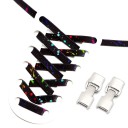 Flat Elastic No-Tie Shoelaces 100 cm Polyester Shoelaces with Metal Lock Quick Fitting for Sports Footwear 4