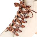 Flat Laces for Shoes 100 cm Leopard Print Stylish Nylon Laces for Trainers Fashion Accessory for Footwear Sporty and Everyday Style 2
