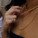 Flätat halsband för kvinnor D77 2