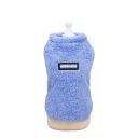 Fleece hundetøj Ensfarvet varm jakke til hunde Vintervarm sweater Isoleret fleece sweatshirt til hunde med held og lykke-inskription 1