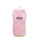 Fleece hundetøj Ensfarvet varm jakke til hunde Vintervarm sweater Isoleret fleece sweatshirt til hunde med held og lykke-inskription 2