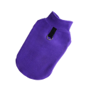 Fleecedress para cães Casaco quente de uma só cor para cães Suéter quente de inverno Sweatshirt de fleece acolchoada para cães 5