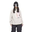 Fleecejack met rits en staande kraag met borstzak op glad paneel en zijzakken met rits raglanmouwen unisex 16