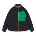 Fleecejacke mit Stehkragen und Reißverschluss, mit Brusttasche auf glattem Panel und seitlichen Reißverschlusstaschen, Raglanärmel, unisex 1