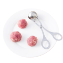 Fleisch- und Reisbällchenform 16,5×3,5 cm Fleischbällchenform aus Edelstahl Küchenwerkzeug zur einfachen Zubereitung von Bällchen 2