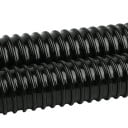 Fleksibel slange til akvarium 25 mm x 0,5 m ind- og udgangsvand slange med slangeklemmer sort til filtrering og pumpe 2
