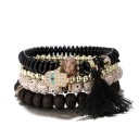 Flerlags armbånd til kvinder, 4 stk. 4