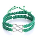 Flettede armbånd til par infinity 2 stk. 4