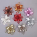 Fleur artificielle de poinsettia 5 pcs 1