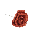 Fleur décorative en plastique pailleté sur fil 20,5x6,5 cm en mousse PE pour l'arrangement, la floristique et la décoration intérieure 1