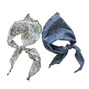 Fleurie 90 x 29 cm ruban capillaire d'été Écharpe triangulaire pour le cou Bandeau pour femmes Mouchoir pour les cheveux Accessoire de mode 2