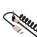 Flexibele AUX-kabel 3,5 mm jack naar USB-C 4