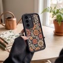 Flexibele siliconen hoes voor Samsung Galaxy A15 met een motief van kleurrijke bloemen Verhoogde rand bij de camera Verhoogde randen Uitsparingen voor de luidspreker 11