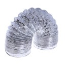 Flexibilní ventilační trubka 100 mm Hliníková hadice 1,5 m PVC potrubí pro odsávání vzduchu Větrací systém Koupelna Kuchyň -30 °C ~ 100 °C 3