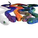 Flexibler 3D-Figur eines Schlangens 60 cm Artikulierte Dekoration Bewegliches realistisches Spielzeug Design-Collector-Accessoire für das Interieur 1