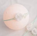 Flickans pannband med blommor 12