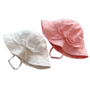 Flickhatt med rosett Omkrets 42–48 cm Bomull Polyester Sommarhatt för flickor 3–24 månader 2