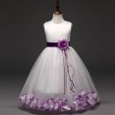 Flickklänning med blommor J2896 8